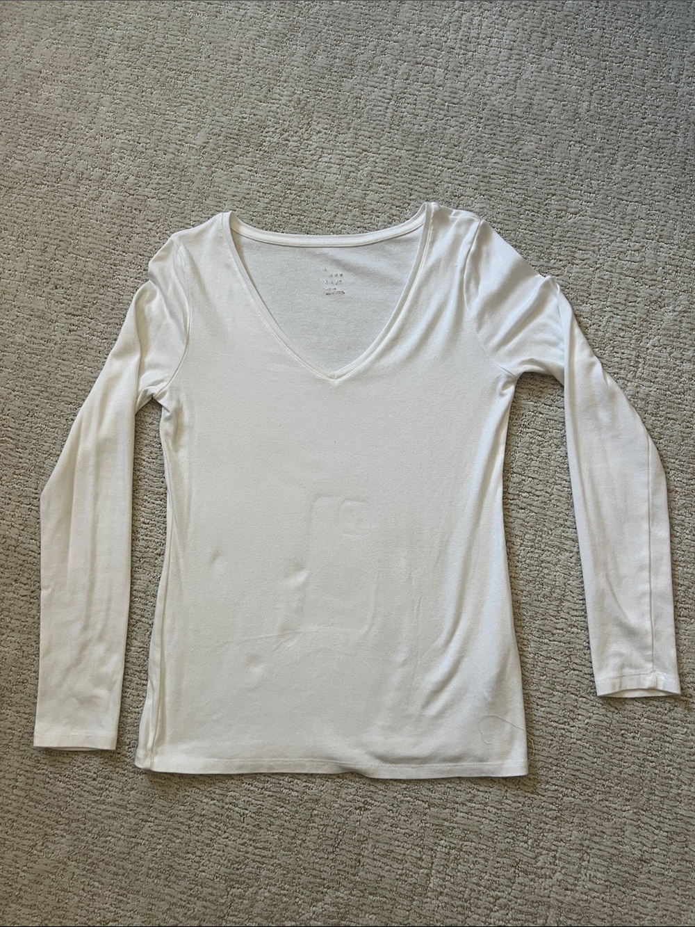 White v-neck long sleeved t-shirt!